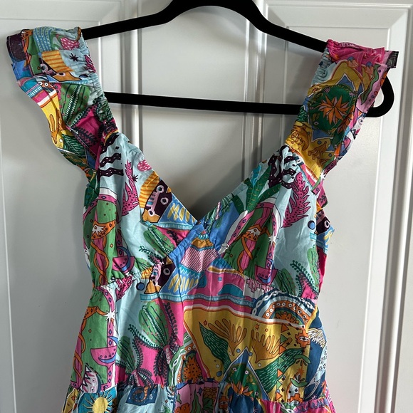 J Marie XS NWT Colorful Sleeveless Maxi Dress - Picture 2 of 5